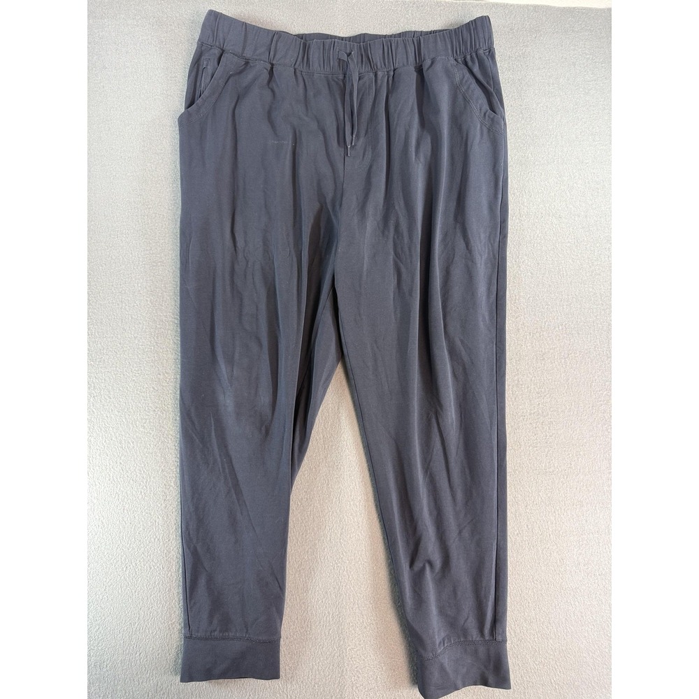 Life Is Good Crusher Flex Joggers Mens XL Gray Jersey Knit Drawstring Logo
